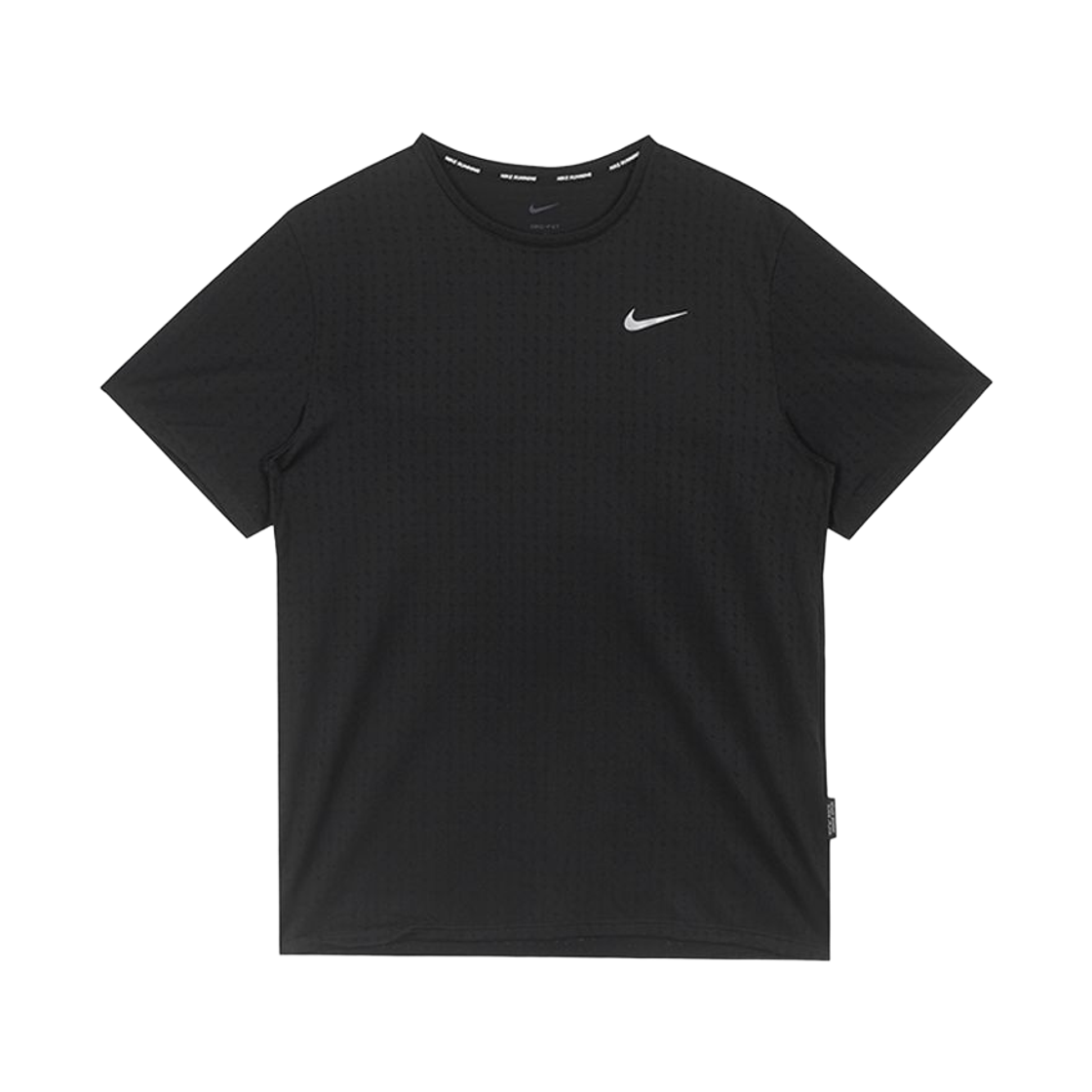 HJ4182-010 Nike Miler Breathe Dri-Fit Short Sleeve Running Top Black - Asia