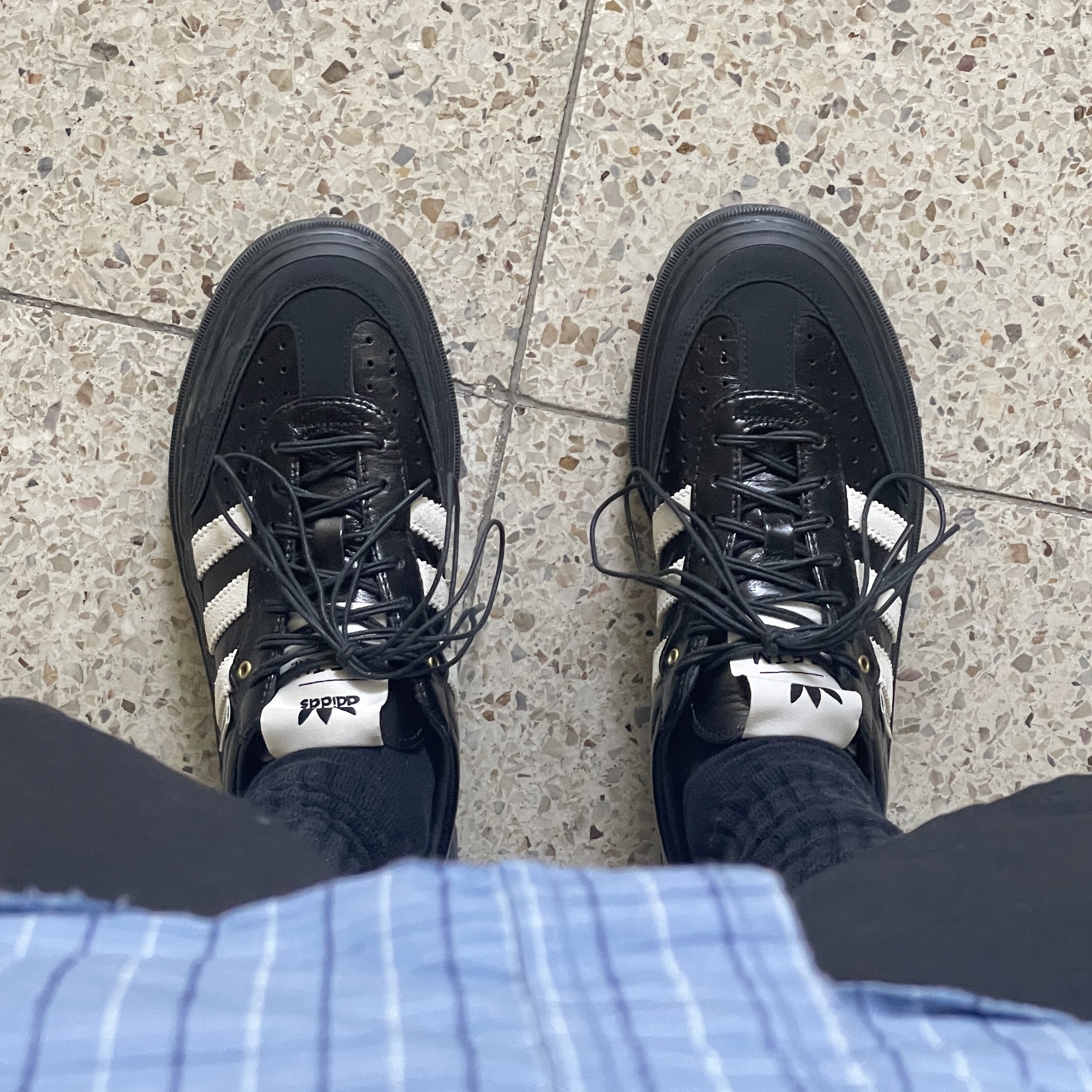 Adidas x Song for the Mute 007 Samba LX Freizeit Black 착용 스타일 - 1