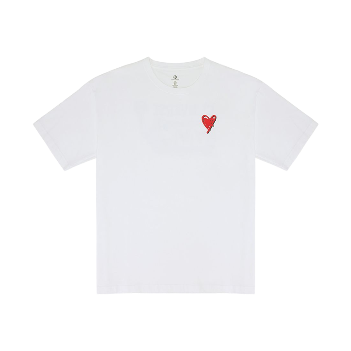 컨버스 루즈 핏 그래픽 티셔츠 화이트(Converse Loose Fit Graphic T-Shirt White) - 1