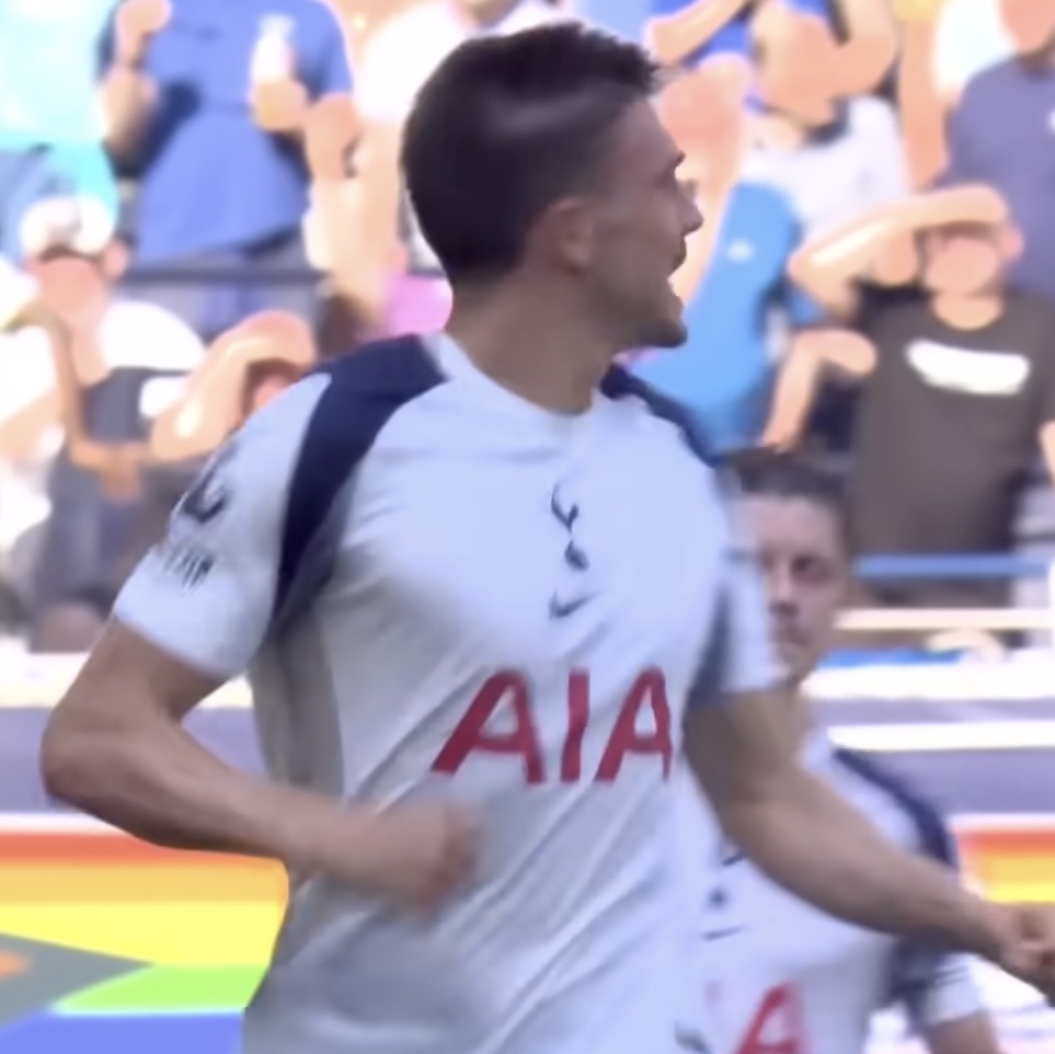 Nike Tottenham Hotspur 2025/26 Stadium Home Dri-Fit Football Replica Jersey White Light Iron Ore (Non Marking Ver.) 착용 스타일