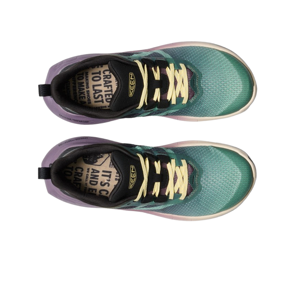 (W) 킨 450 더트 하이킹 슈즈 라이큰 페일 바나나((W) Keen 450 Dirt Hiking Shoes Lichen Pale Banana) - 2