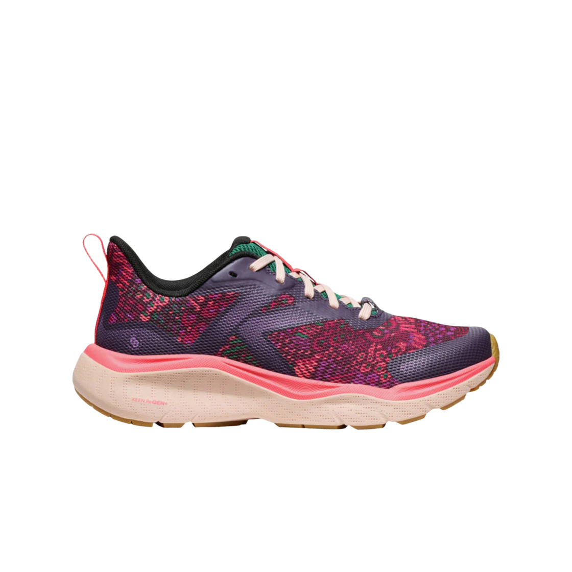 1030369 (W) Keen Leiki Speed Hiking Shoes Plum Perfect Floral