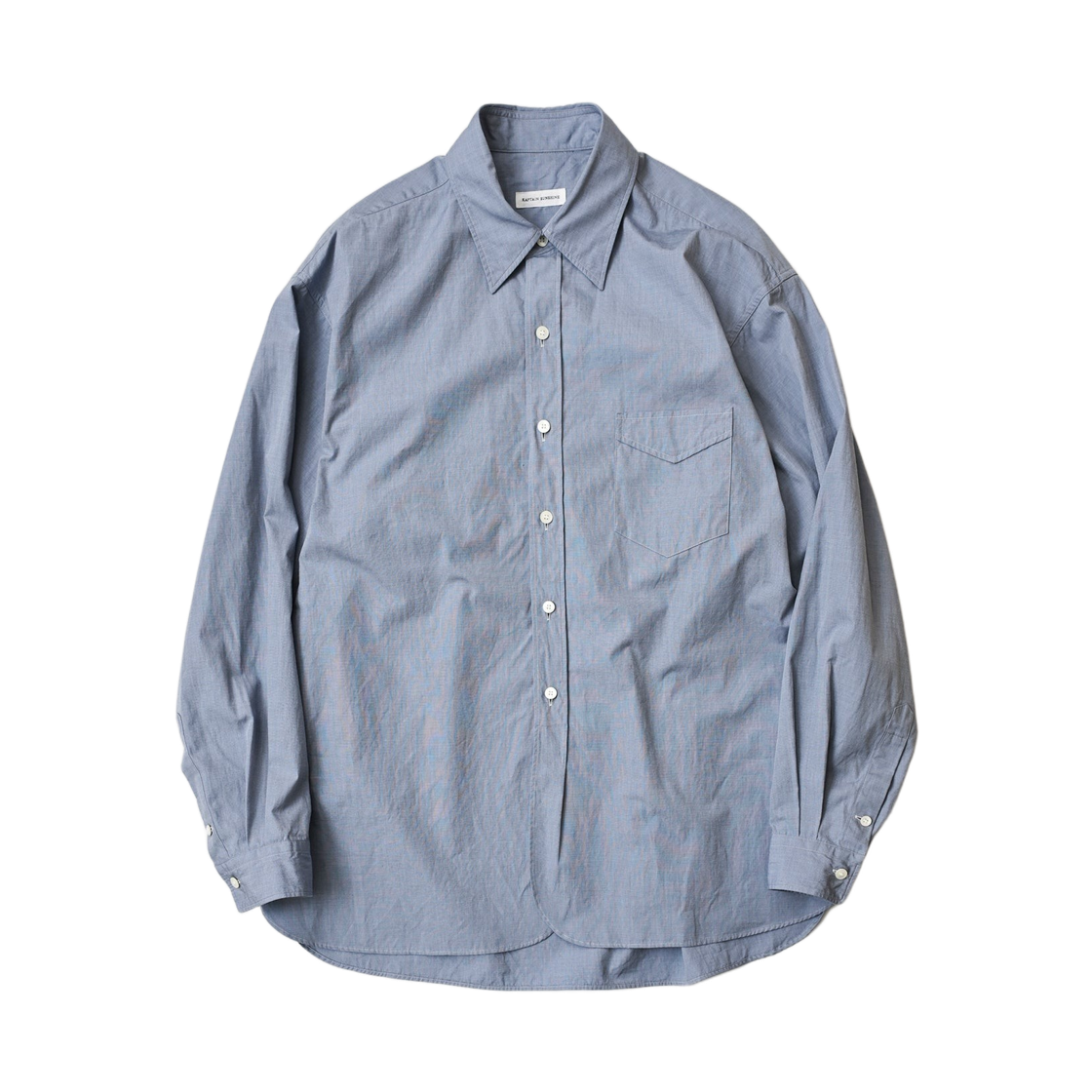 캡틴 선샤인 하케메 샴브레이 셔츠 블루(Kaptain Sunshine Hakeme Chambray Shirt Blue)