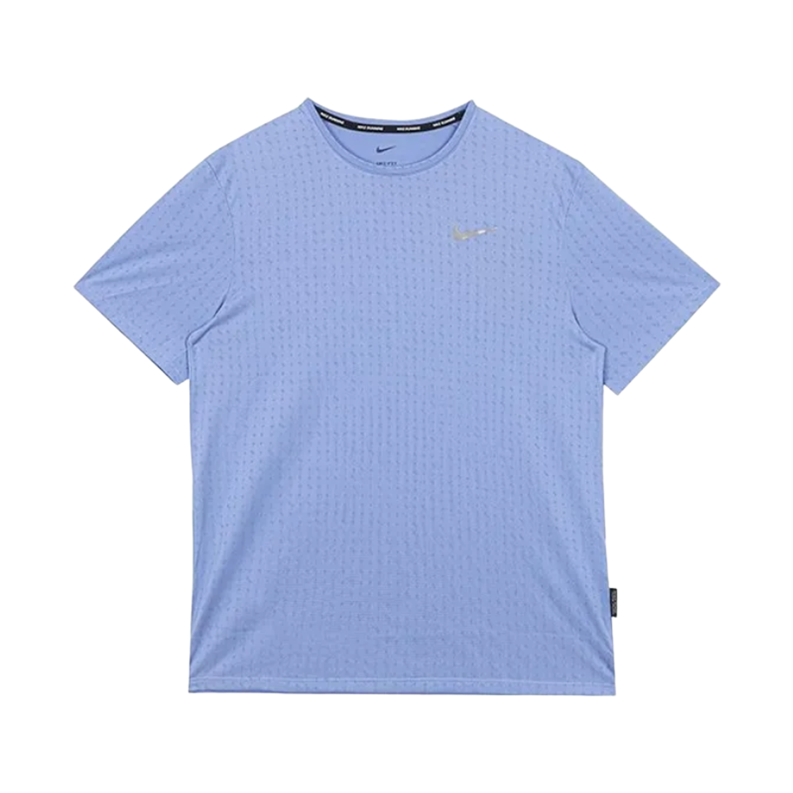 HJ4182-494 Nike Miler Breathe Dri-Fit Short Sleeve Running Top Royal Pulse Reflective Silver - Asia