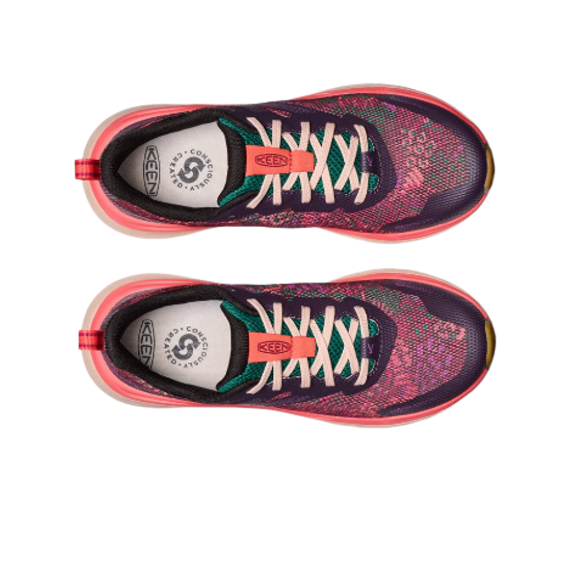 (W) 킨 레이키 스피드 하이킹 슈즈 플럼 퍼펙트 플로럴((W) Keen Leiki Speed Hiking Shoes Plum Perfect Floral) - 2