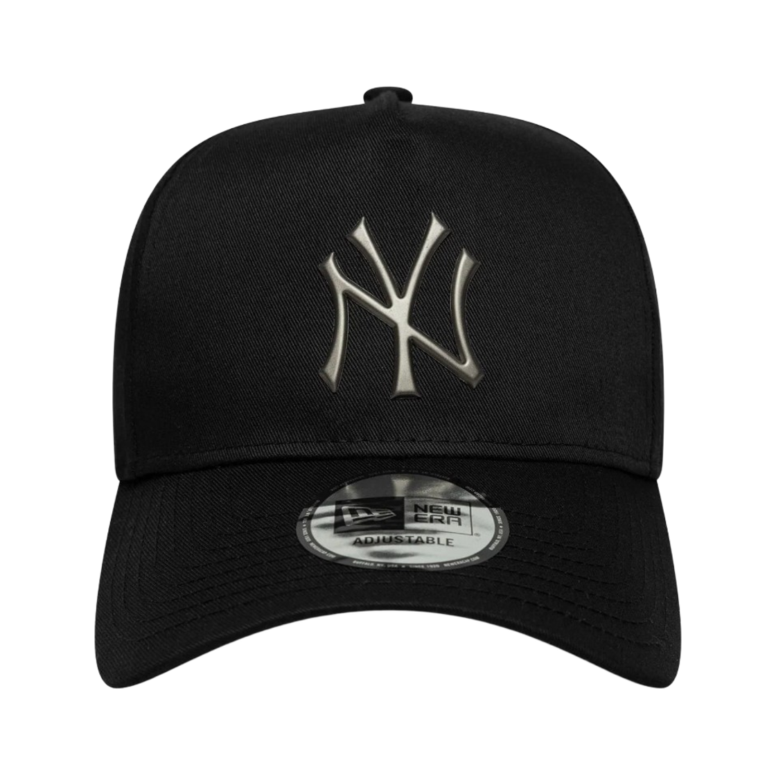 뉴에라 MLB 뉴욕 양키스 9포티 E-프레임 캡 메탈릭 블랙(New Era MLB New York Yankees 9Forty E-Frame Cap Metallic Black) - 1