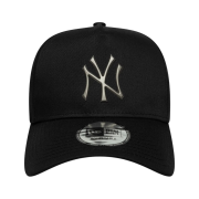 New Era MLB New York Yankees 9Forty E-Frame Cap Metallic Black