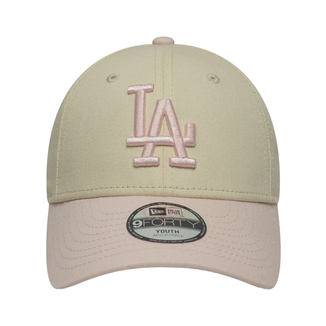 60771766 (Kids) New Era MLB LA Dodgers League Essential 9Forty Cap Light Beige