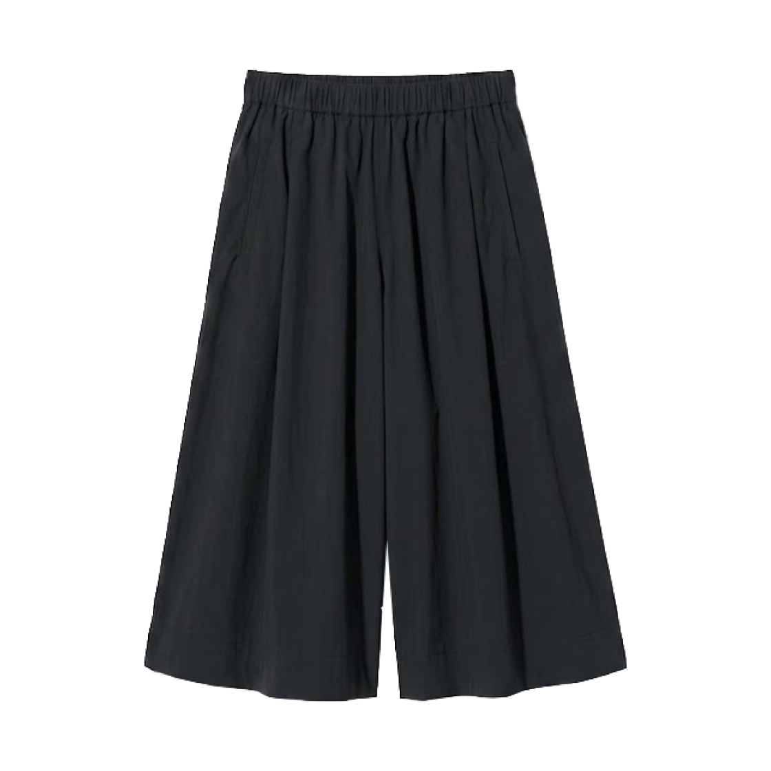 486328-09 (W) Uniqlo Nylon Culottes Short Black