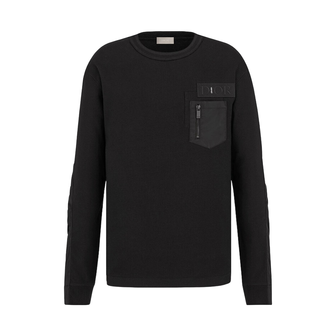 디올 x 사카이 포켓 패치 롱슬리브 티셔츠 블랙(Dior x Sacai Pocket Patch Long Sleeved T-Shirt Black)