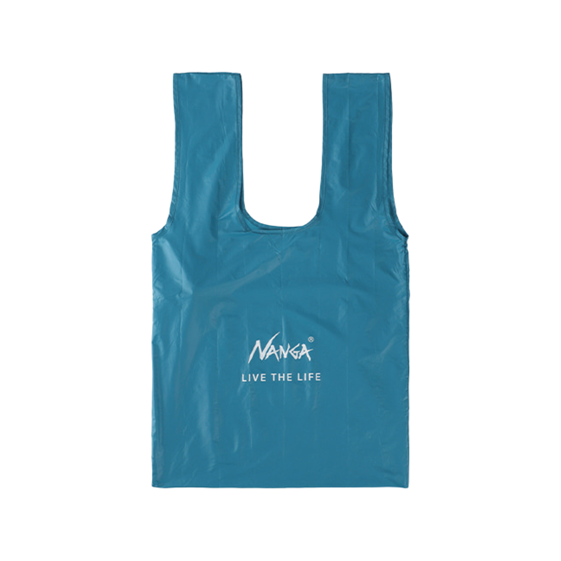 난가 포케터블 에코백 리브 더 라이프 터콰이즈(Nanga Pocketable Eco Bag Live The Life Turquoise) - 1