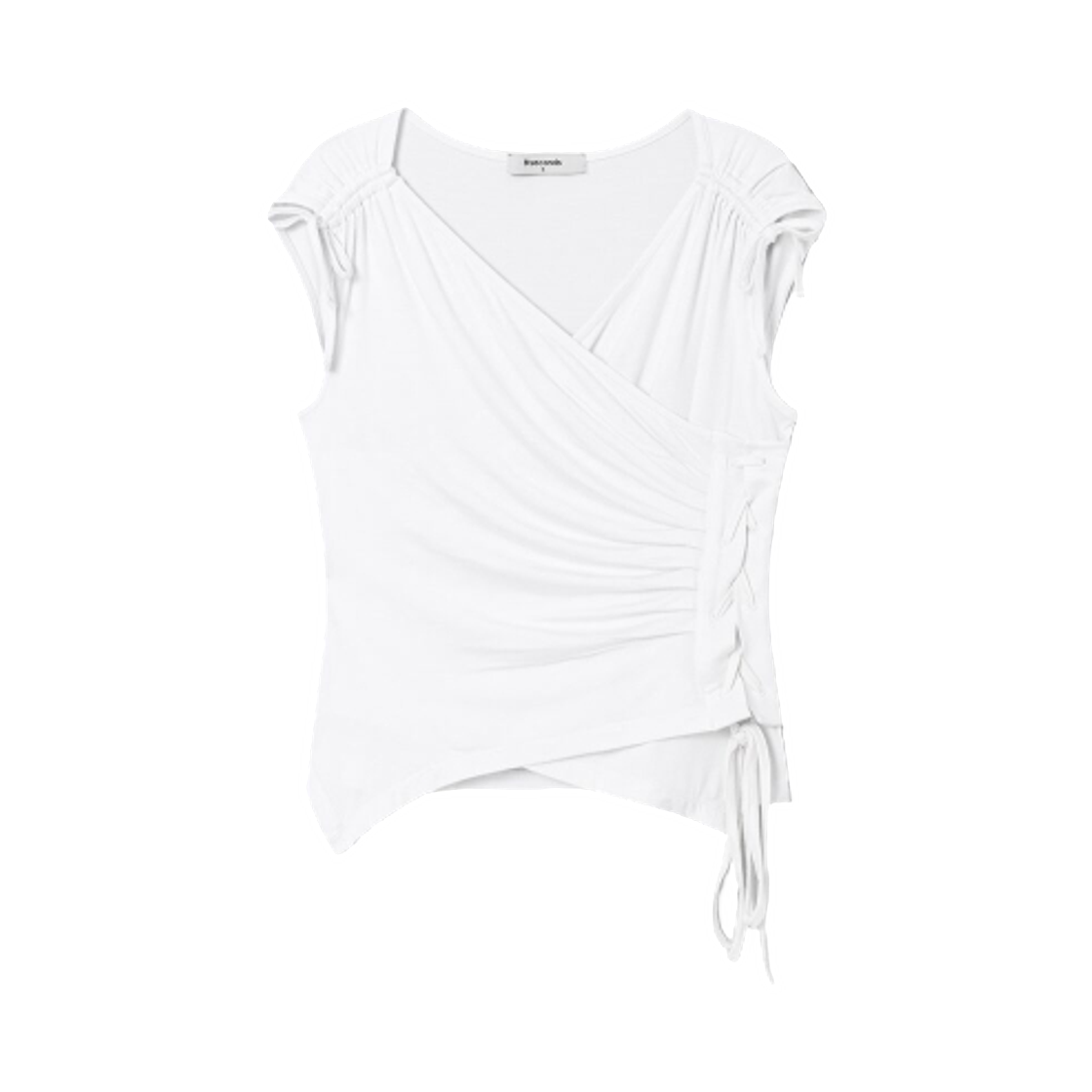 165442AQ41 (W) 8seconds Wrap Type Strap Detail Sleeveless T-Shirt White