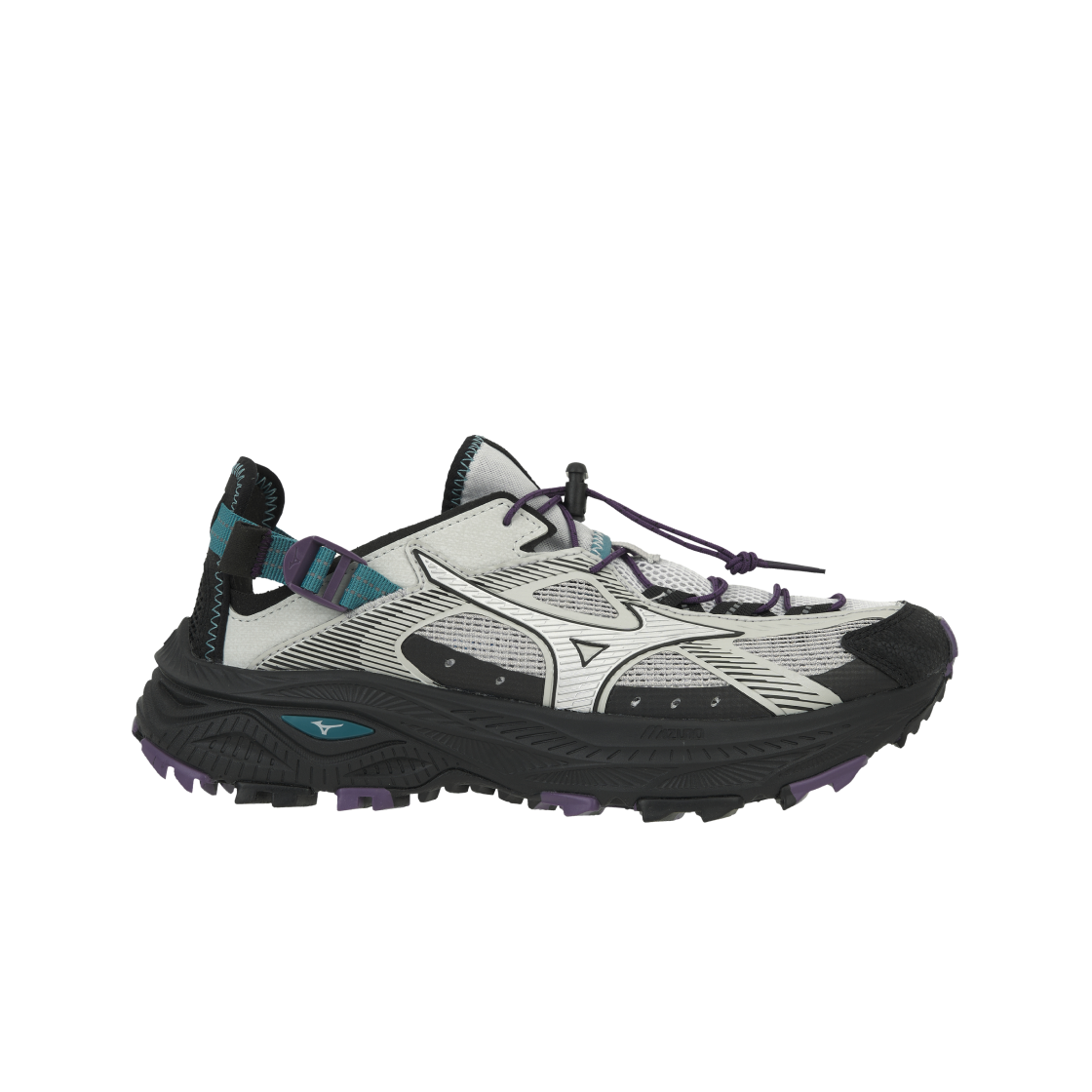 미즈노 레이서 트레일 SE V2 고프코어 실버 블랙(Mizuno Racer Trail SE V2 Gorpcore Silver Black)