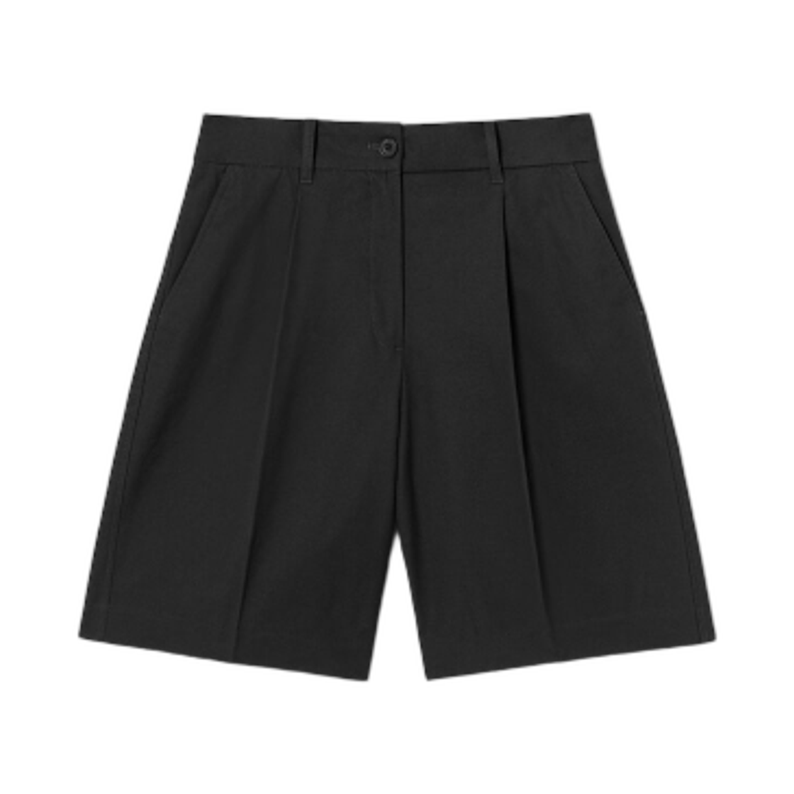 325525LY14 (W) 8seconds Cotton Tuck Bermuda Pants Ash