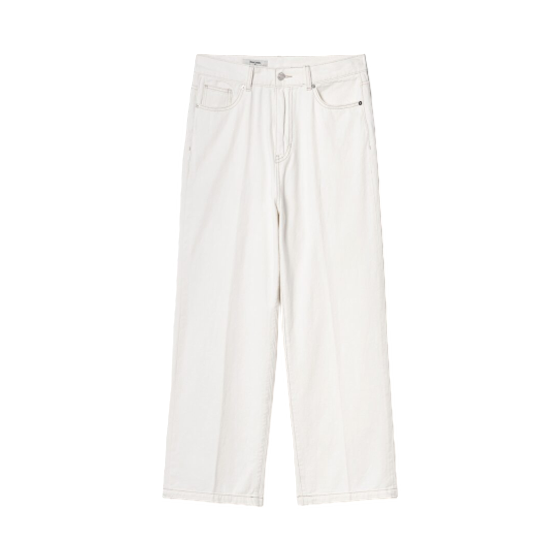 425321LPU0 8seconds Pin Tuck Wide Fit Denim Pants Ivory