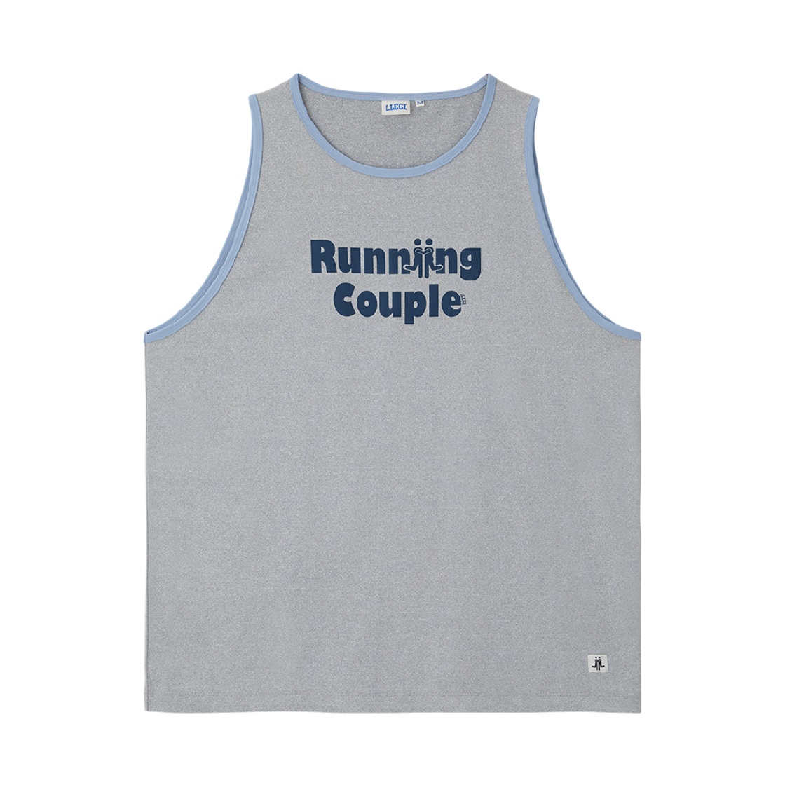 리지 러닝 커플 바스켓 볼 탑 그레이(LLEGE Running Couple Basket Ball Top Grey)