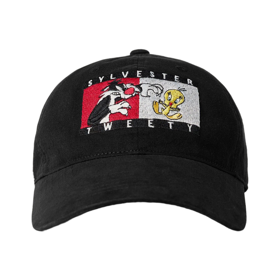 챔피온 x 루니 툰 워시드 볼캡 블랙(Champion x Looney Tunes Washed Ball Cap Black)