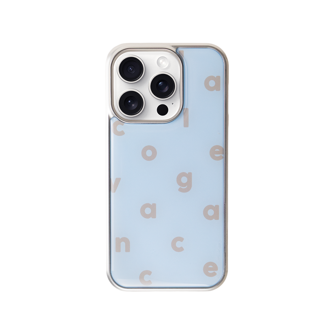 p09 COLLAGEVACANCE Logo Alphabet Color Silver Epoxy Case Soda