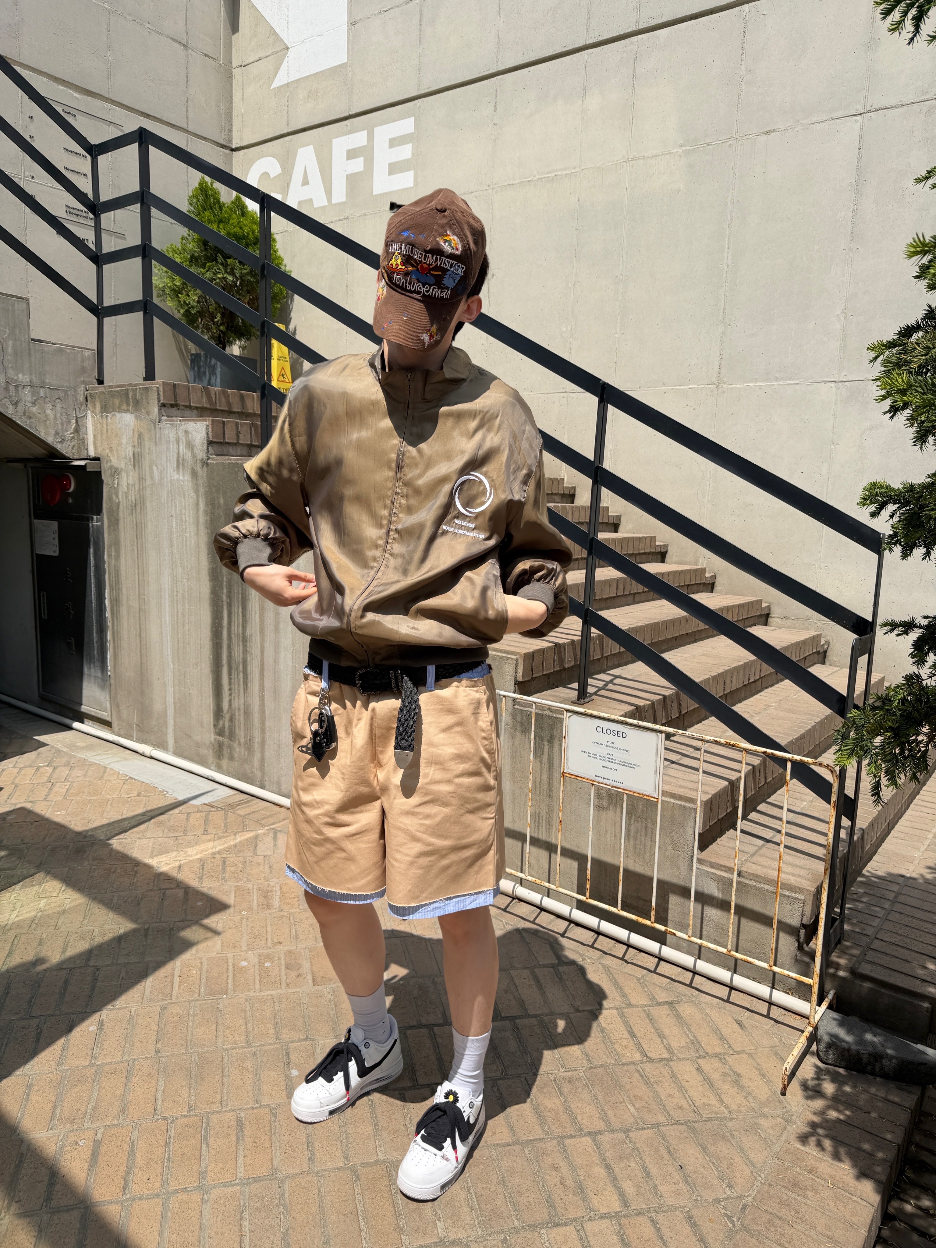 Farfromwhat Far Weaving Belt Black, Nike x Peaceminusone Air Force 1 Low Para-Noise 2.0 착용 스타일 - 3