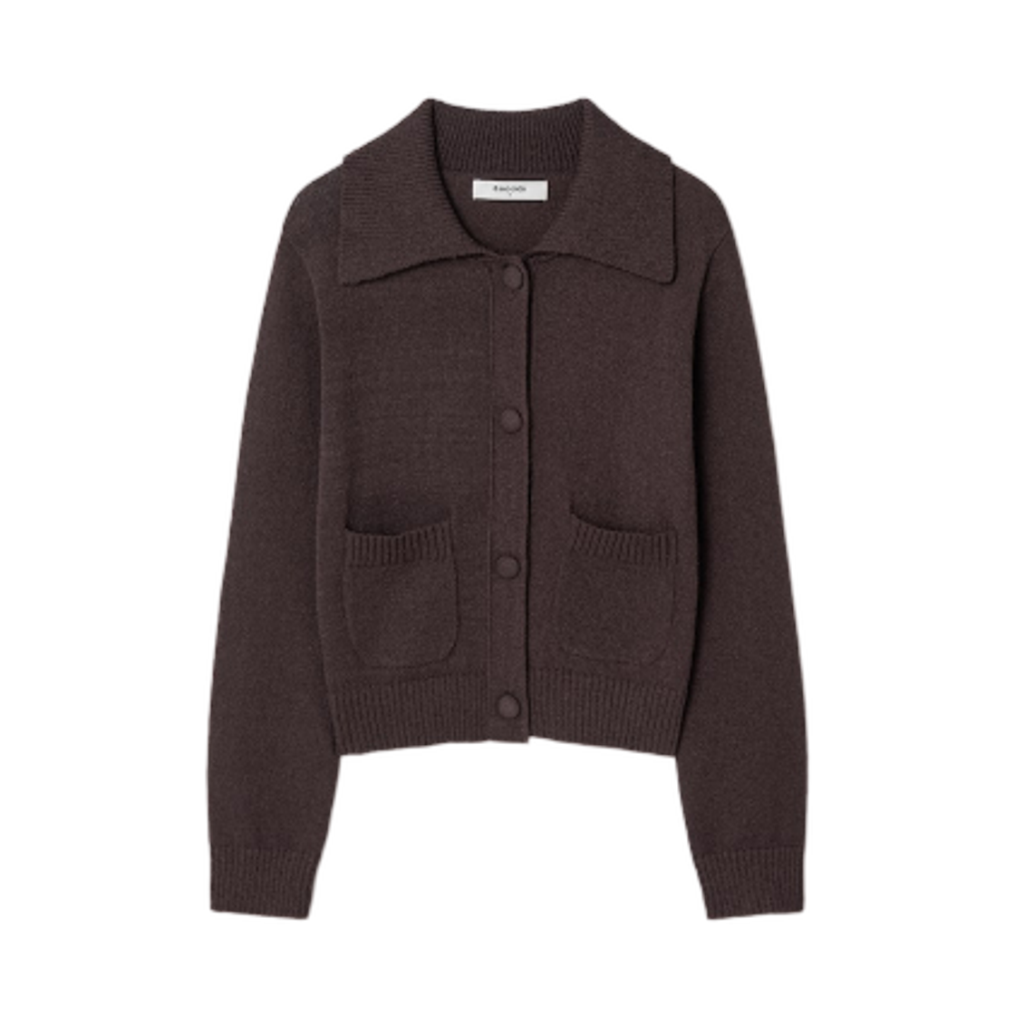 12535AMQ3D (W) 8seconds Front Pocket Cardigan Brown