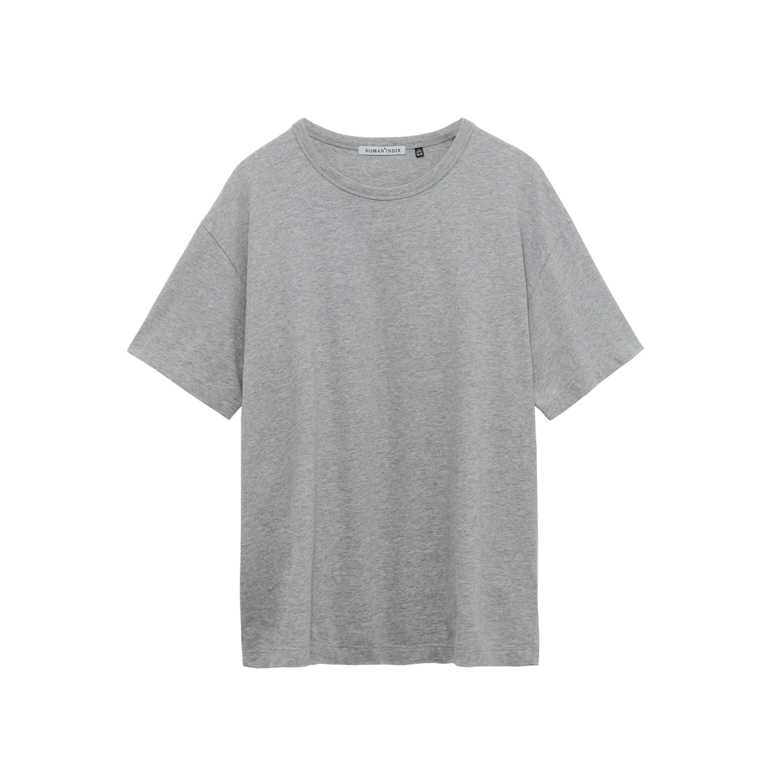 폴리테루 휴먼인덱스 휴먼 베이시카 티셔츠 멜란지 그레이(Polyteru Human Index Human Basica T-Shirt Melange Gray)