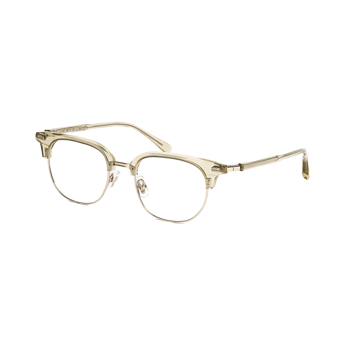테츠오아이웨어 마크 하금테 C4 그레이 & 실버(TETSUO EYEWEAR Mark C4 Light gray & Silver) - 2