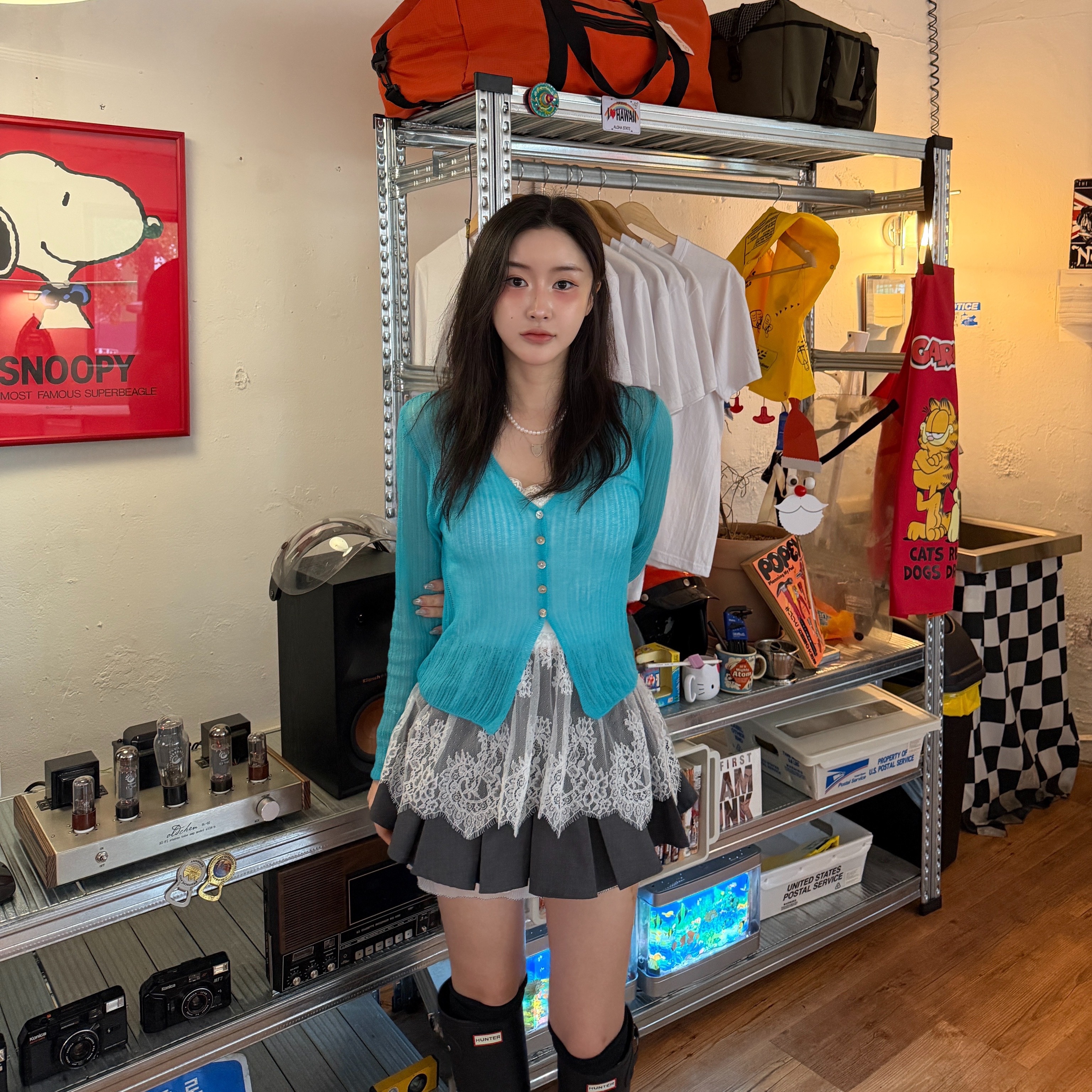 (W) Hunter Original Tall Rain Boots Black, Gucci Trademark Heart Pendant Necklace Silver 착용 스타일 - 1