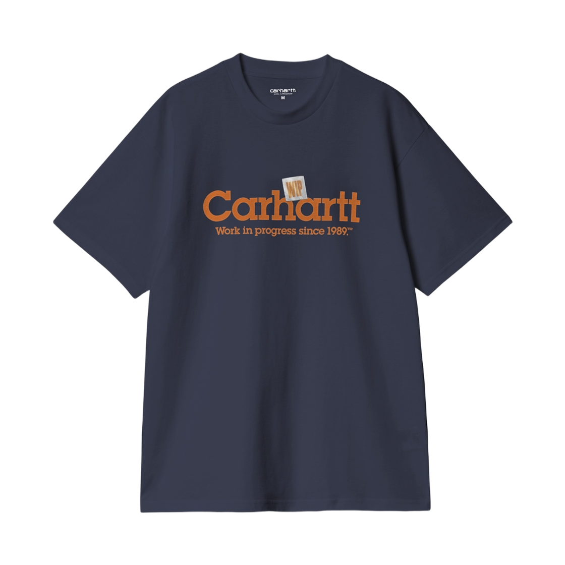 I034421-01-XX Carhartt WIP S/S Label Script T-Shirt Blue