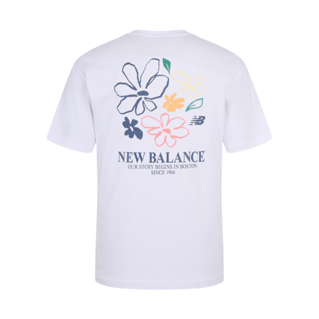 뉴발란스 플라워 일러스트 티셔츠 화이트(New Balance Flower Illust T-Shirt White) - 2
