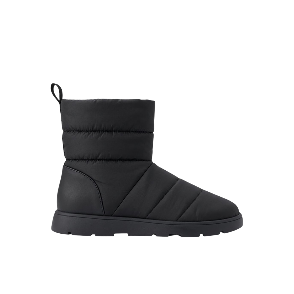 (W) GU 히트 패디드 부츠 +E 블랙((W) GU Heat Padded Boots +E Black)