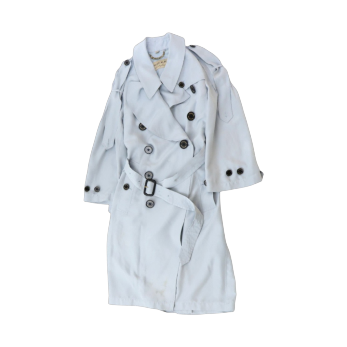 ITOEEFHWGDOT Burberry Baythrope Silk Trench Coat Size 4