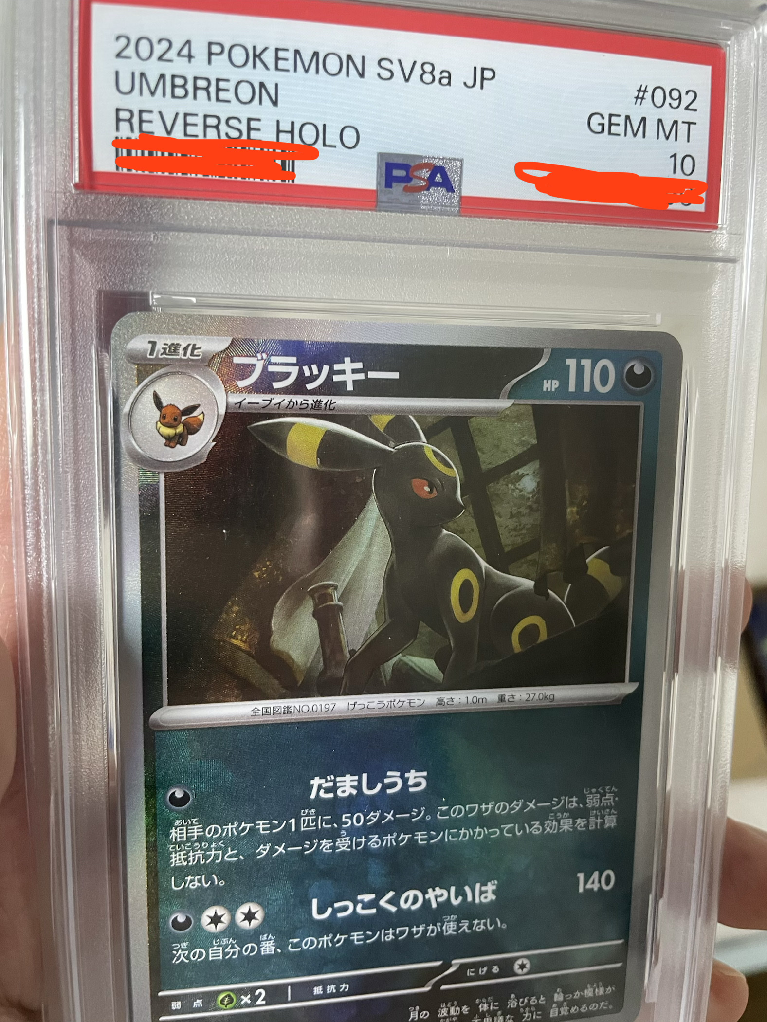 Pokemon TCG Umbreon Monsterball Mirror Terastal Fest ex (Japanese Ver.) 착용 스타일