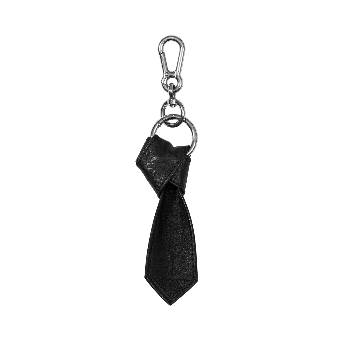 웨이비니스 타이 노트 레더 키링(Waviness Tie Knot Leather Key Ring) - 2
