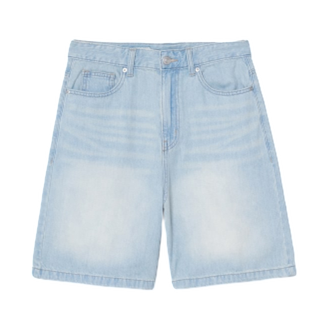 355425LP1Q (W) 8seconds Lightweight Denim Shorts Sky Blue