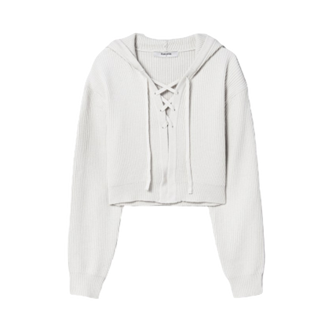 35525ALY82 (W) 8seconds Strap Hoodie Cardigan Light Gray Silver