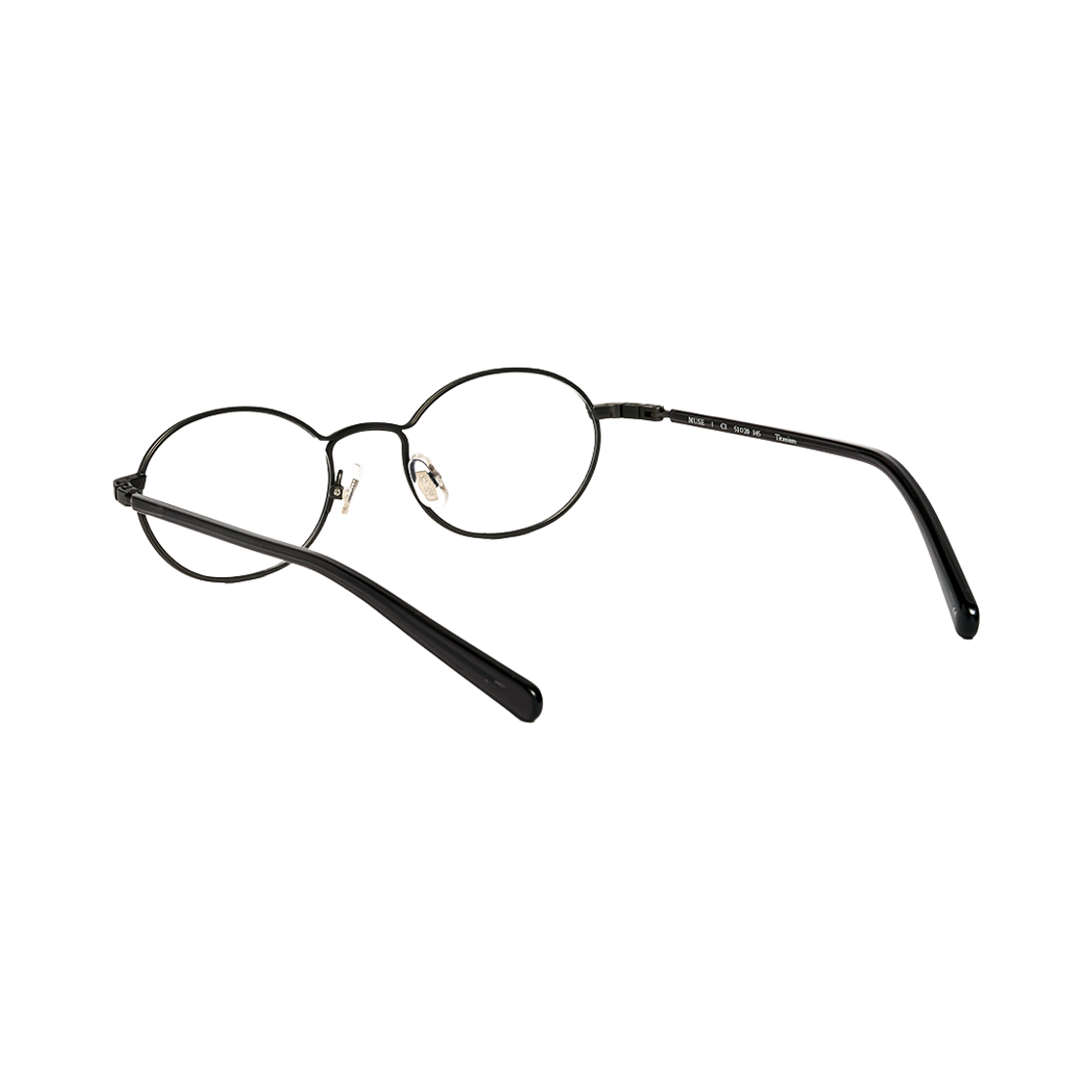 테츠오아이웨어 뮤즈 오벌메탈테 C1 블랙(TETSUO EYEWEAR Muse C1 Black) - 3