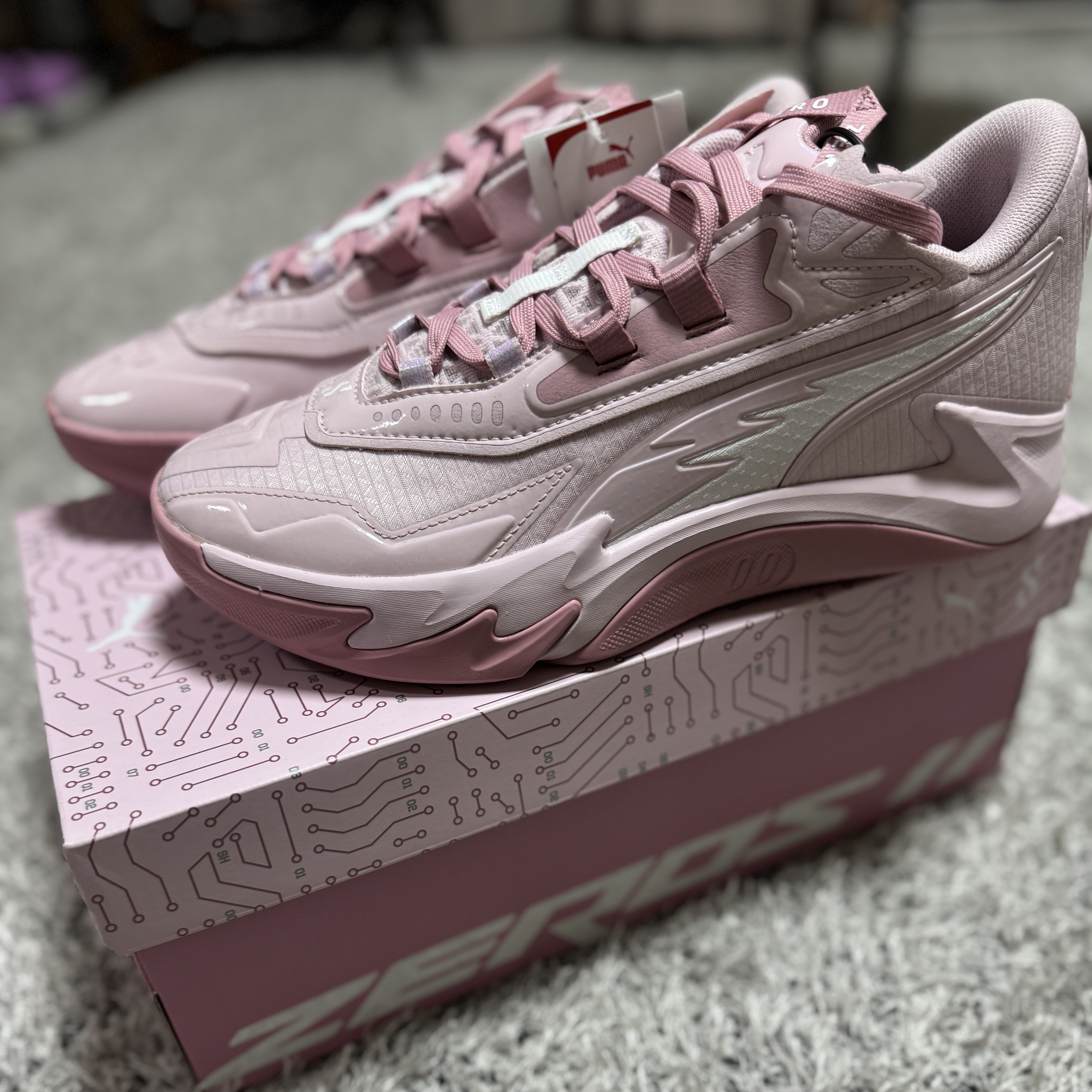Puma Scoot Zeros II Peach Poised Pink Rose Mauve 착용 스타일 - 2