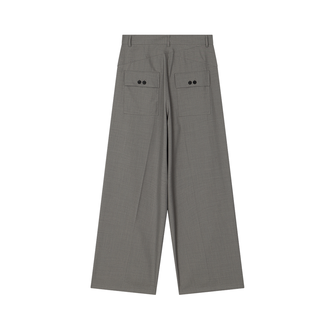 웨이비니스 투 턱 와이드 트라우저 세이지 그레이(Waviness Two-Tuck Wide Trousers Seige Grey) - 2