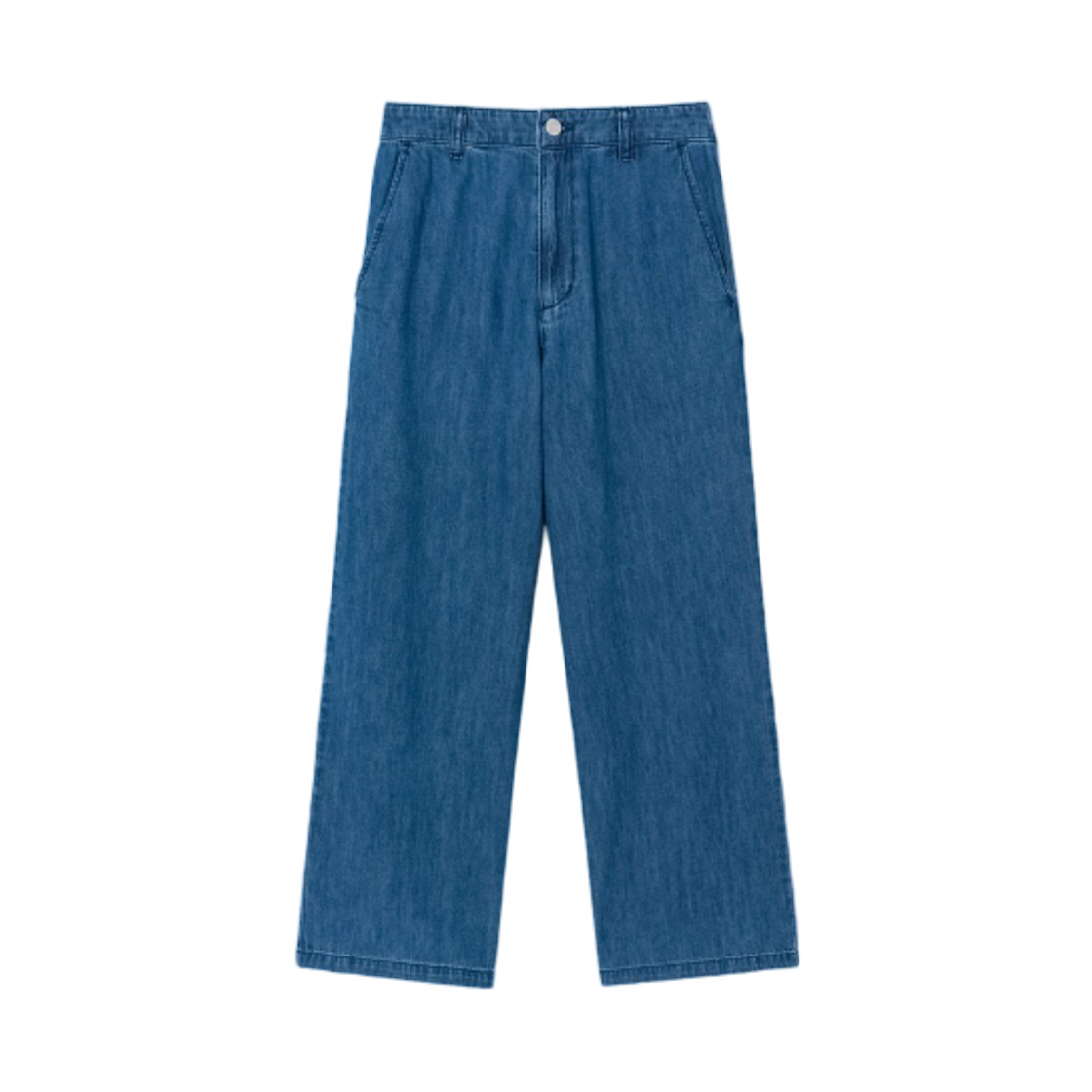 355421LPHP (W) 8seconds Banding Cropped Wide Denim Blue
