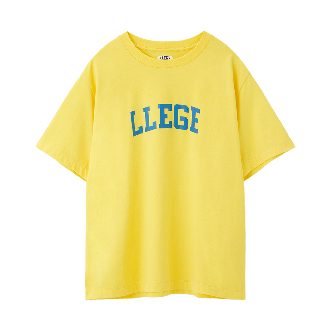 리지 클래식 로고 티셔츠 옐로우(LLEGE Classic Logo T-Shirt Yellow)