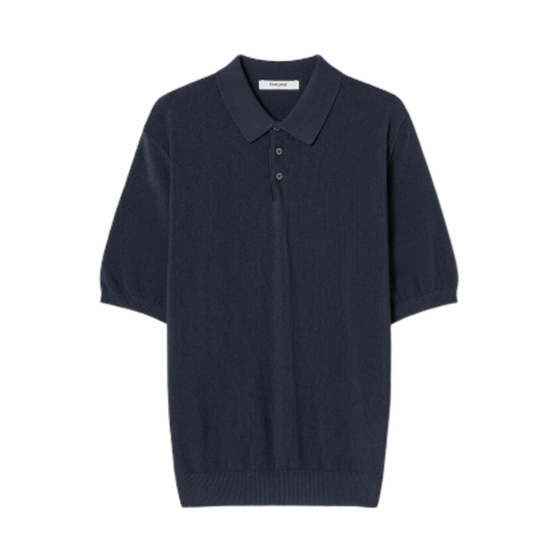 425451LY1P 8seconds Cool Touch Collar Short Sleeve Knit Blue