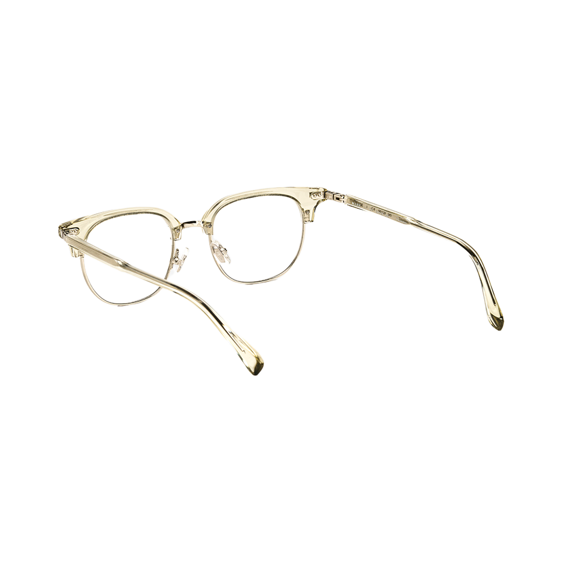 테츠오아이웨어 마크 하금테 C4 그레이 & 실버(TETSUO EYEWEAR Mark C4 Light gray & Silver) - 3