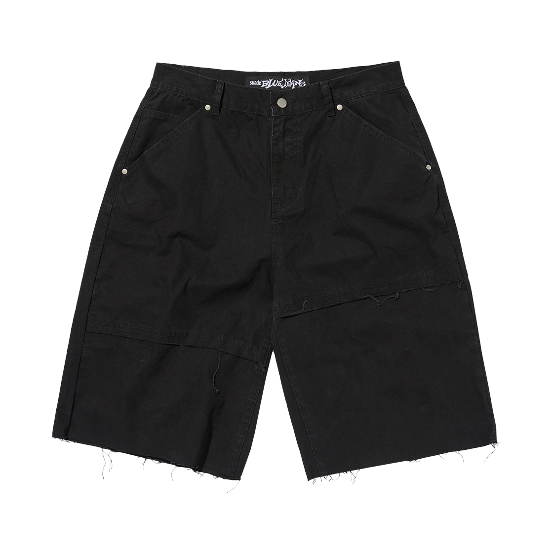 스웨이드 컷 엣지 쇼츠 블랙(Suade Cut Edge Shorts Black)