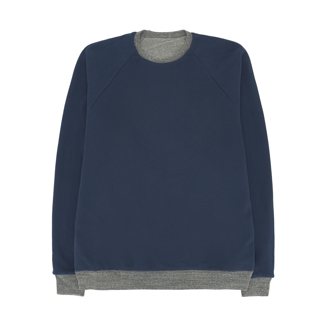 아프레쎄 빈티지 라이트 웨이트 리버시블 스웨트셔츠 그레이 네이비 - 26SS(A.Presse Vintage Light Weight Reversible Sweatshirt Gray Navy - 26SS) - 3