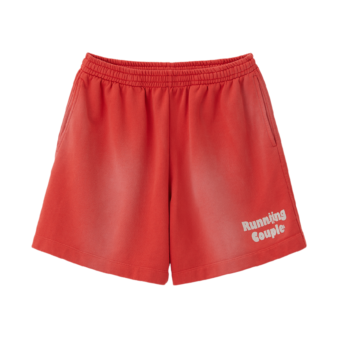 리지 러닝 커플 스웨트 쇼츠 빈티지 레드(LLEGE Running Couple Sweat Shorts Vintage Red)
