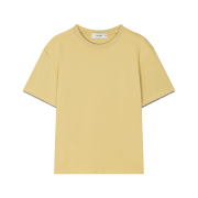 Waviness Stripe Layered T-shirts Yellow