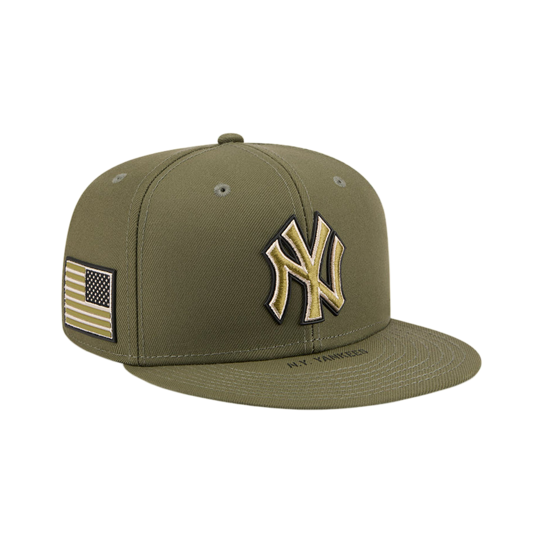 뉴에라 59피프티 온필드 MLB 2026 암드 포스 데이 뉴욕 양키스 뉴 올리브(New Era 59Fifty On-Field MLB 2026 Armed Forces Day New York Yankees New Olive) - 1