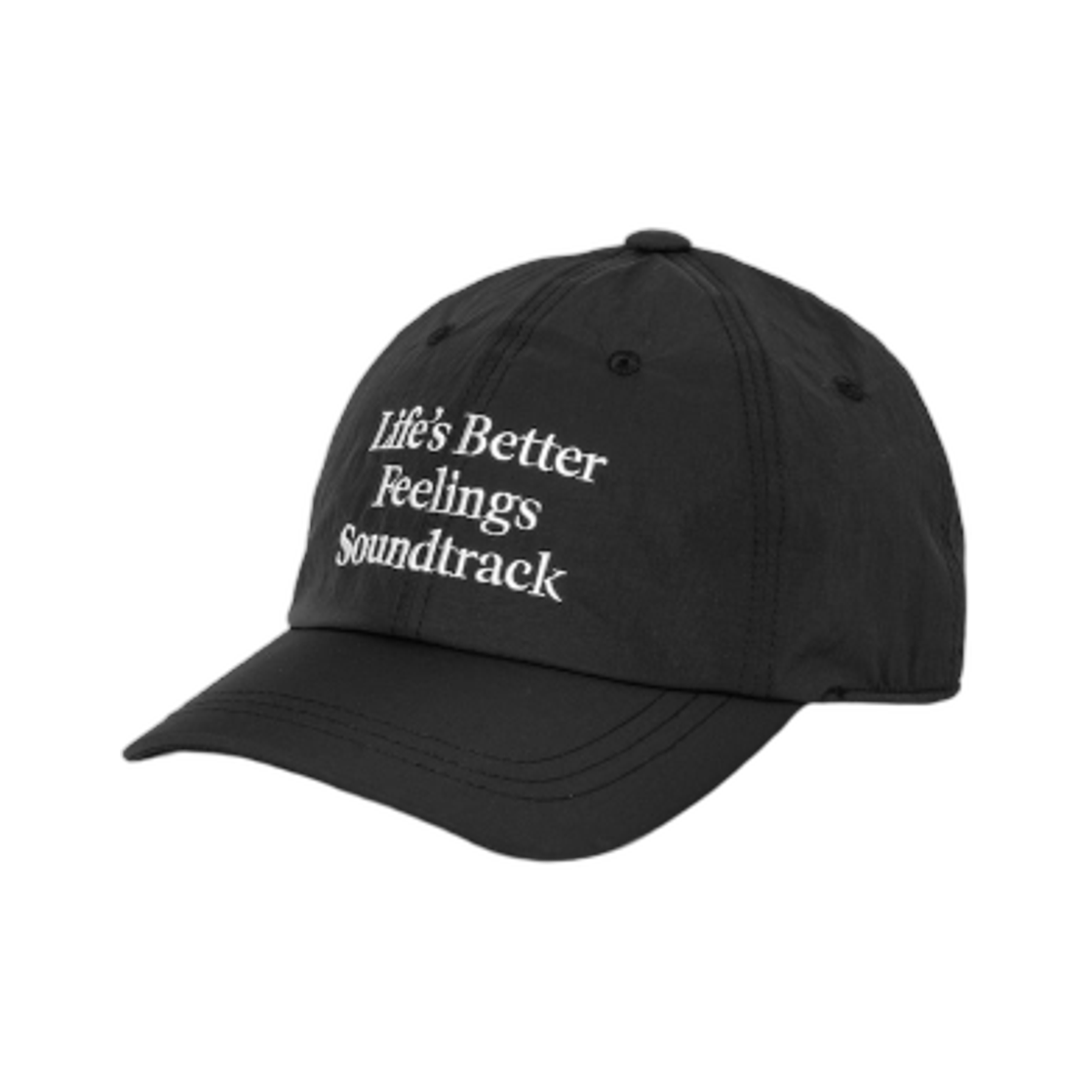 에잇세컨즈 나일론 레터링 자수 볼캡 블랙(8seconds Nylon Lettering Embroidered Ball Cap Black) - 1