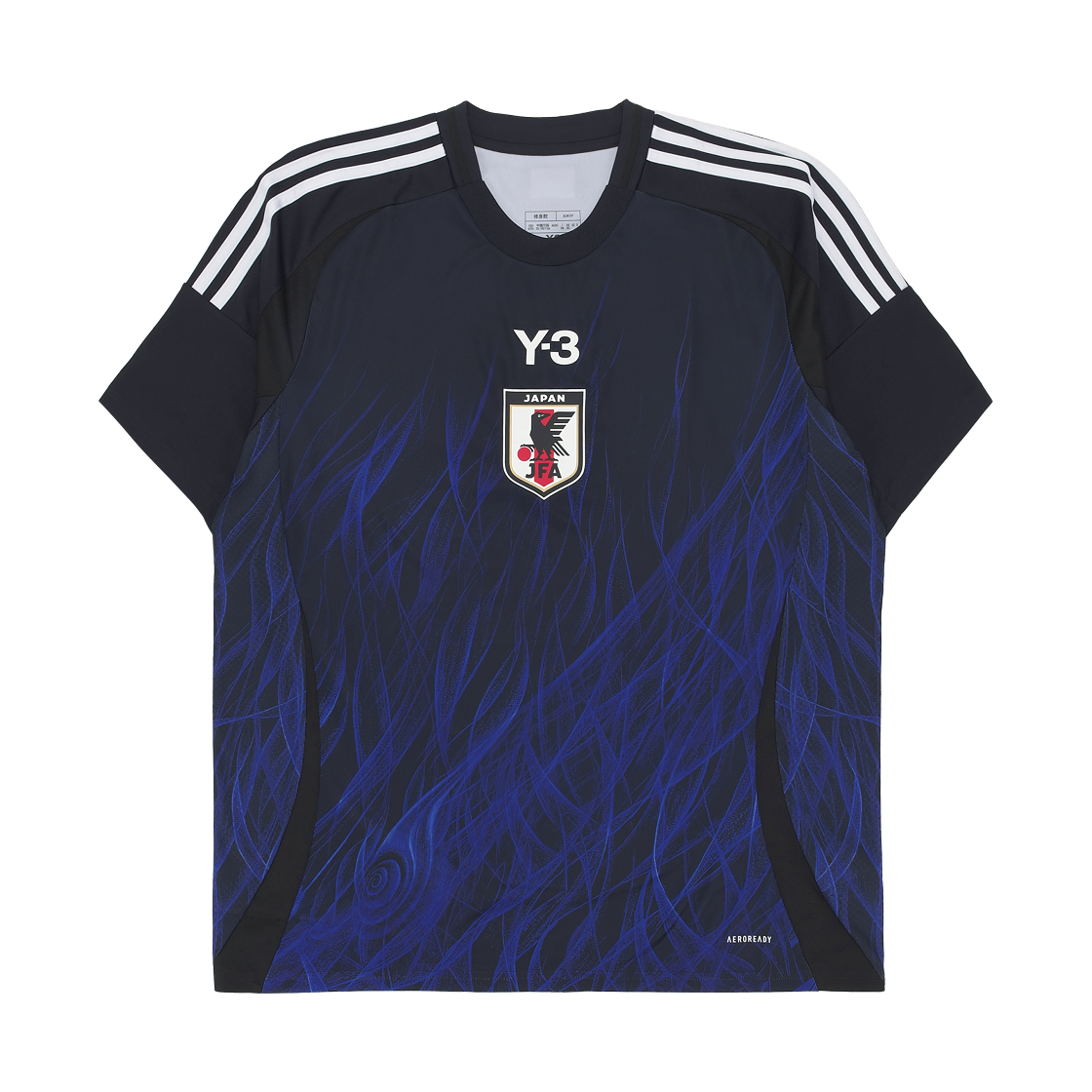 Y-3 재팬 2024 홈 레플리카 저지 레전드 잉크 - KR 사이즈(Y-3 Japan 2024 Home Replica Jersey Legend Ink - KR Sizing)