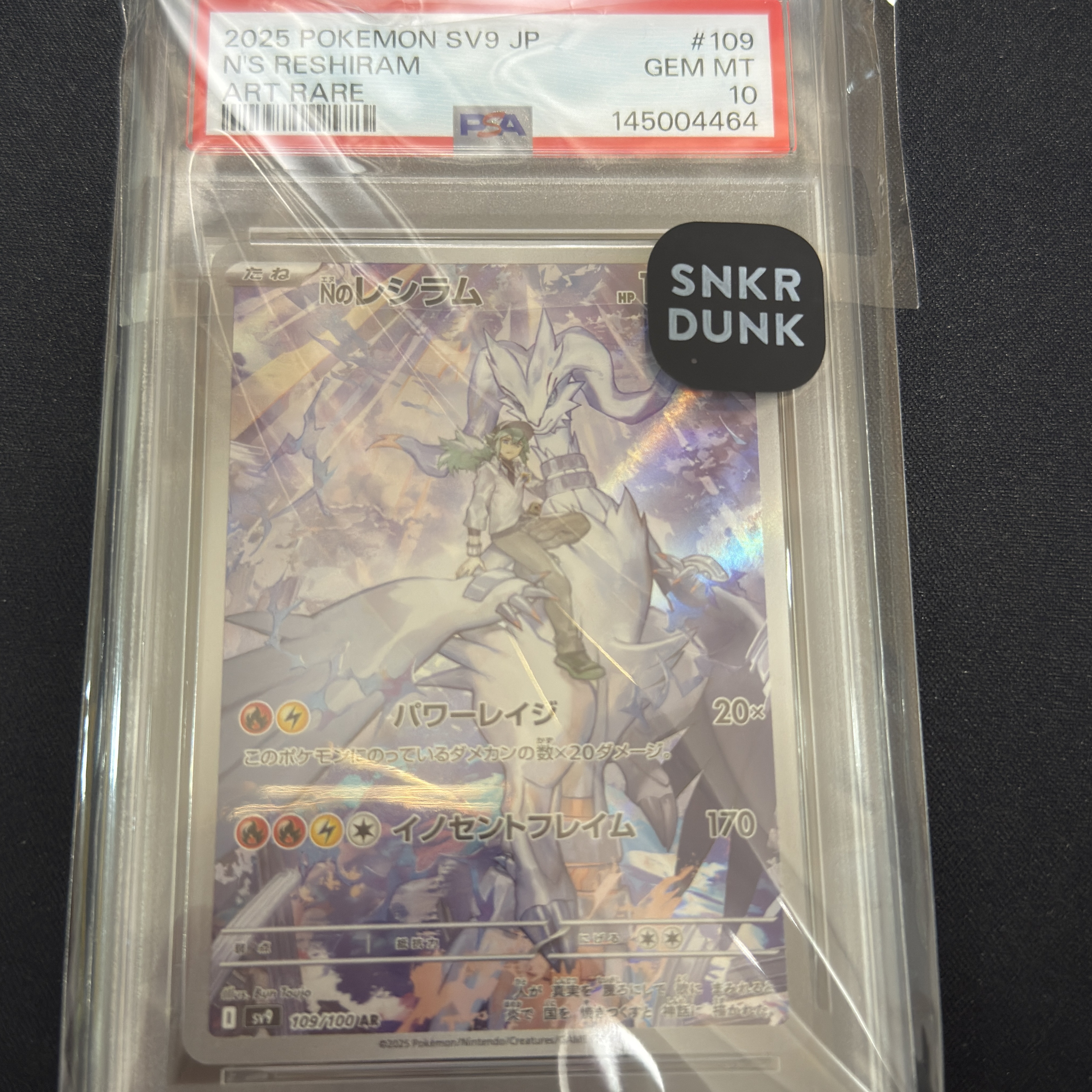 Pokemon TCG N's Reshiram AR Battle Partners (Japanese Ver.) 착용 스타일